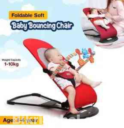 Baby bouncer with toy